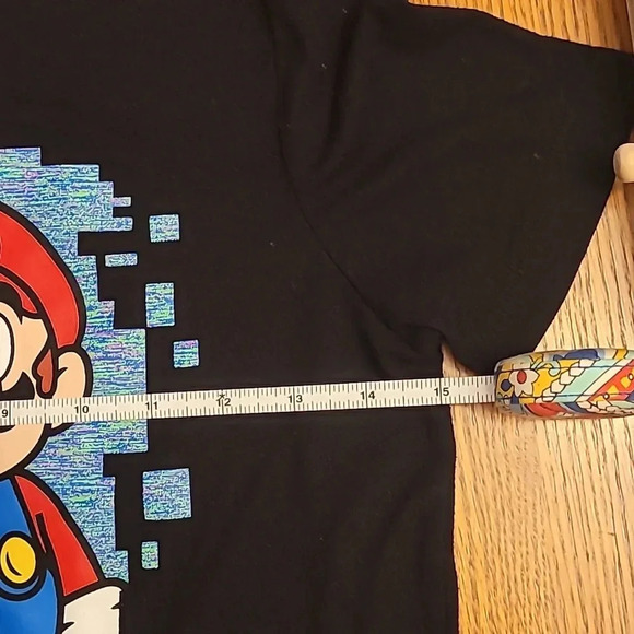 **4/$20 TEES**Old Navy Super Mario and Luigi short sleeve tee black LOT A - Picture 4 of 6